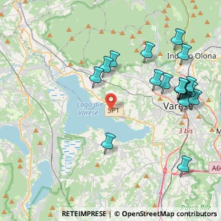 Mappa Via al Lago, 21100 Varese VA, Italia (4.90778)