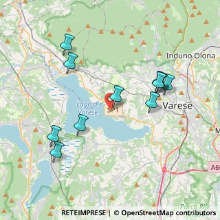 Mappa Via al Lago, 21100 Varese VA, Italia (3.96364)