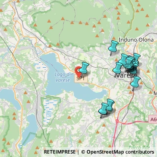 Mappa Via al Lago, 21100 Varese VA, Italia (4.966)