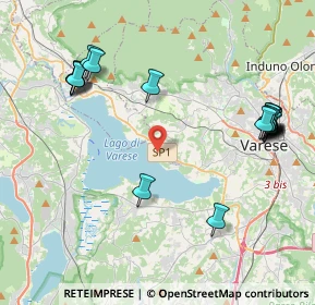 Mappa Via al Lago, 21100 Varese VA, Italia (4.8745)