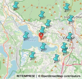 Mappa Via al Lago, 21100 Varese VA, Italia (4.38692)