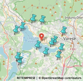 Mappa Via al Lago, 21100 Varese VA, Italia (3.85769)