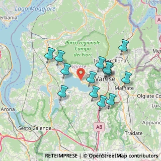 Mappa Via al Lago, 21100 Varese VA, Italia (6.16429)