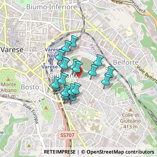 Mappa Via S. Giusto, 21100 Varese VA, Italia (0.3065)