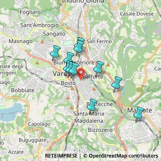 Mappa Via S. Giusto, 21100 Varese VA, Italia (1.43364)