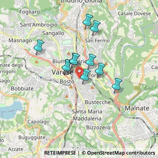 Mappa Via S. Giusto, 21100 Varese VA, Italia (1.34545)