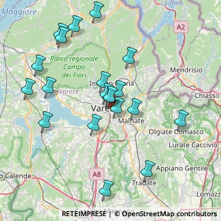 Mappa Via S. Giusto, 21100 Varese VA, Italia (8.025)