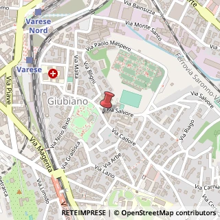 Mappa Via Cadore, 7, 21100 Varese, Varese (Lombardia)
