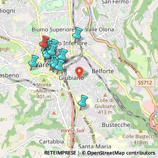 Mappa Via S. Giusto, 21100 Varese VA, Italia (0.93278)