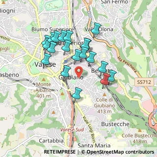 Mappa Via S. Giusto, 21100 Varese VA, Italia (0.815)