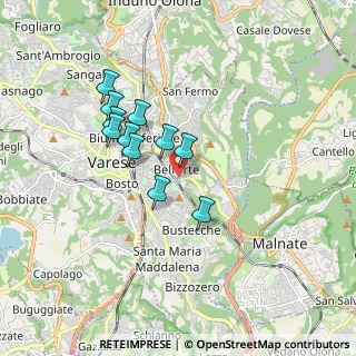 Mappa Via del Lazzaretto, 21100 Varese VA, Italia (1.42455)