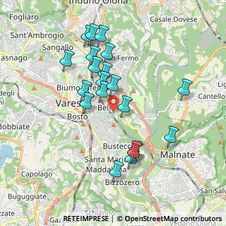 Mappa Via del Lazzaretto, 21100 Varese VA, Italia (1.7795)