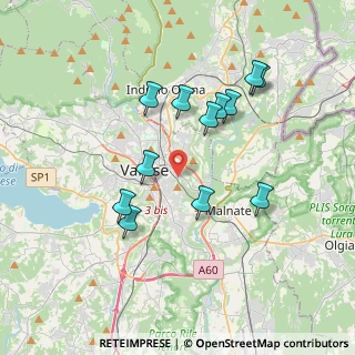 Mappa Via del Lazzaretto, 21100 Varese VA, Italia (3.42167)