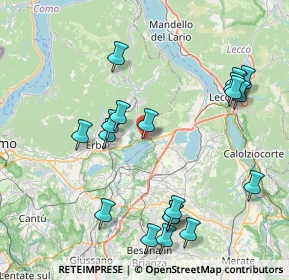 Mappa Piazza Parini, 22030 Pusiano CO, Italia (8.951)