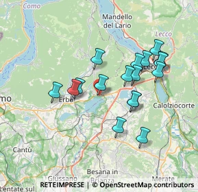 Mappa Piazza Parini, 22030 Pusiano CO, Italia (6.49353)