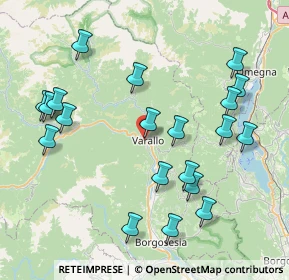 Mappa Via Geniani, 13019 Varallo VC, Italia (8.7465)