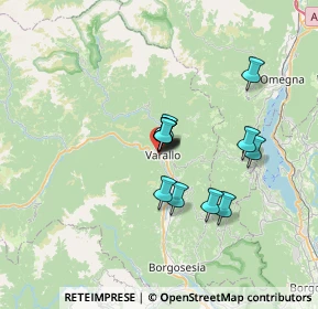 Mappa Via Geniani, 13019 Varallo VC, Italia (4.75667)