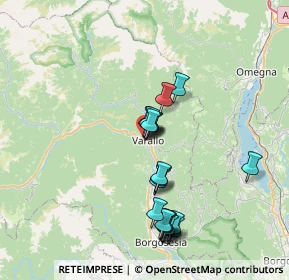 Mappa Via Geniani, 13019 Varallo VC, Italia (6.856)