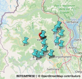 Mappa Via Geniani, 13019 Varallo VC, Italia (10.7105)