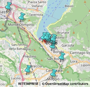 Mappa Via Alfredo Oriani, 22062 Cantù CO, Italia (1.62818)