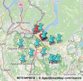 Mappa 22062 Cantù CO, Italia (5.34588)