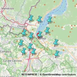 Mappa Via Marco Enrico Bossi, 22100 Como CO, Italia (3.51769)