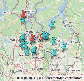 Mappa 22062 Cantù CO, Italia (12.16611)