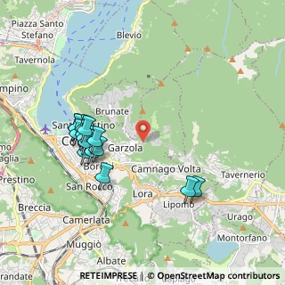 Mappa Via per Civiglio, 22100 Tavernerio CO, Italia (1.92933)