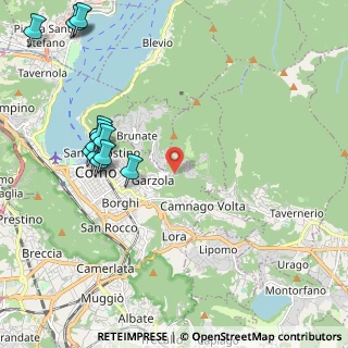 Mappa Via per Civiglio, 22100 Tavernerio CO, Italia (2.63231)