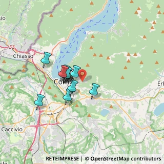 Mappa Via per Civiglio, 22100 Tavernerio CO, Italia (2.45833)