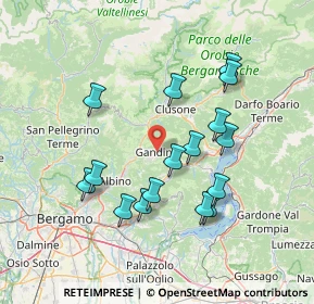 Mappa Piazza della Emancipazione, 24024 Gandino BG, Italia (13.88188)