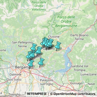 Mappa Via Giovanelli, 24024 Gandino BG, Italia (8.55813)