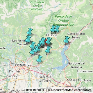 Mappa Via Giovanelli, 24024 Gandino BG, Italia (9.3635)