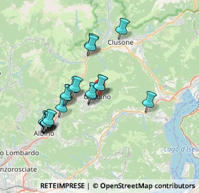 Mappa Via Ghirardelli Marco, 24024 Gandino BG, Italia (6.55105)