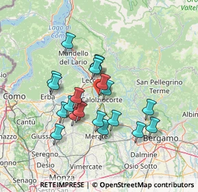 Mappa Via Giuseppe Verdi, 23808 Vercurago LC, Italia (11.9665)