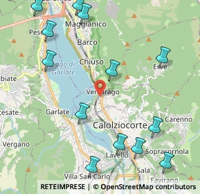 Mappa Via I Maggio, 23808 Vercurago LC, Italia (2.65385)