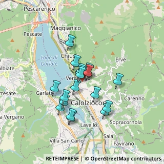 Mappa Via del Poggio, 23808 Vercurago LC, Italia (1.32278)