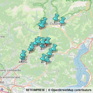 Mappa Via Opifici, 24024 Gandino BG, Italia (5.86444)