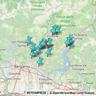 Mappa Via Opifici, 24024 Gandino BG, Italia (9.49)
