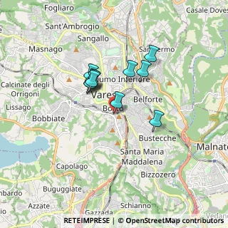 Mappa Via Doniga, 21100 Varese VA, Italia (1.28455)