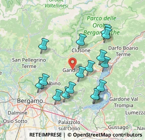 Mappa Via Giovanni XXIII, 24024 Gandino BG, Italia (13.89875)