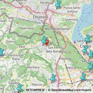 Mappa Via S. Fermo, 22020 San Fermo della Battaglia CO, Italia (3.865)
