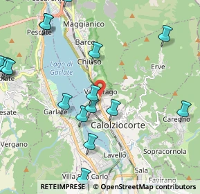 Mappa Via Roma, 23808 Vercurago LC, Italia (2.864)