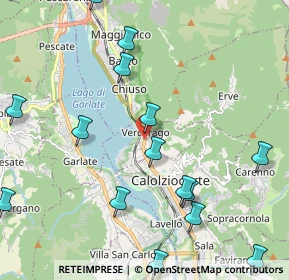 Mappa Via Roma, 23808 Vercurago LC, Italia (3.069)