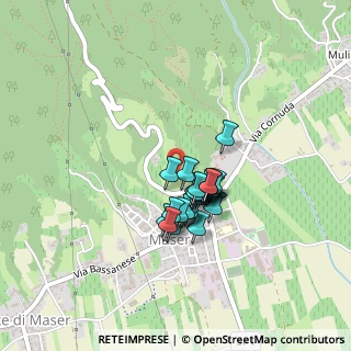 Mappa Via Vittorio Emanuele, 31010 Maser TV, Italia (0.275)