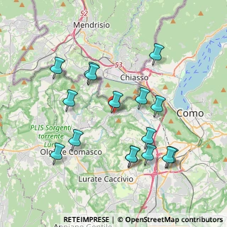 Mappa Via San Fermo, 22020 Colverde CO, Italia (3.91313)