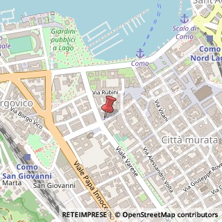 Mappa Via Giuseppe Garibaldi, 36, 22100 Como, Como (Lombardia)