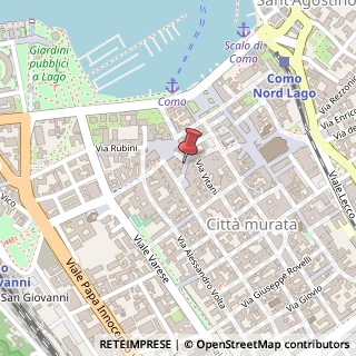 Mappa Via Vitani, 34, 22100 Como, Como (Lombardia)