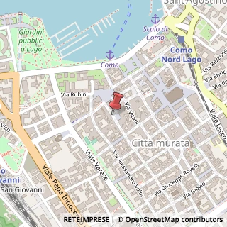 Mappa Piazza Giuseppe Mazzini, 2, 22100 Como, Como (Lombardia)