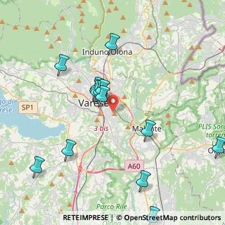 Mappa Via Antelao, 21100 Varese VA, Italia (4.52333)